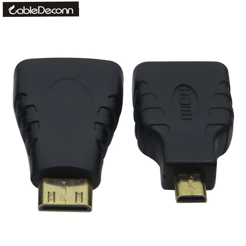 2 шт./компл. HDMI к Mini адаптер Micro мужчин и женщин конвертер для Xbox 360 PS3 HDTV с