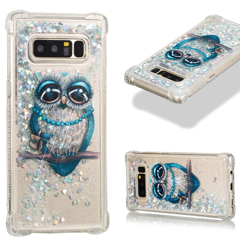 Блестящий Прозрачный чехол Yokata с зыбучим песком для samsung S7 Edge S8 Plus блестящий