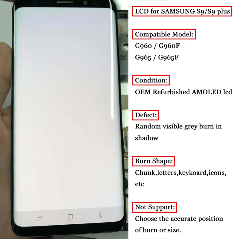 ЖК дисплей для Samsung Galaxy S9 PLUS G960 с экраном S8 plus G950 G955 дигитайзер S7 Edge G935F сенсорные