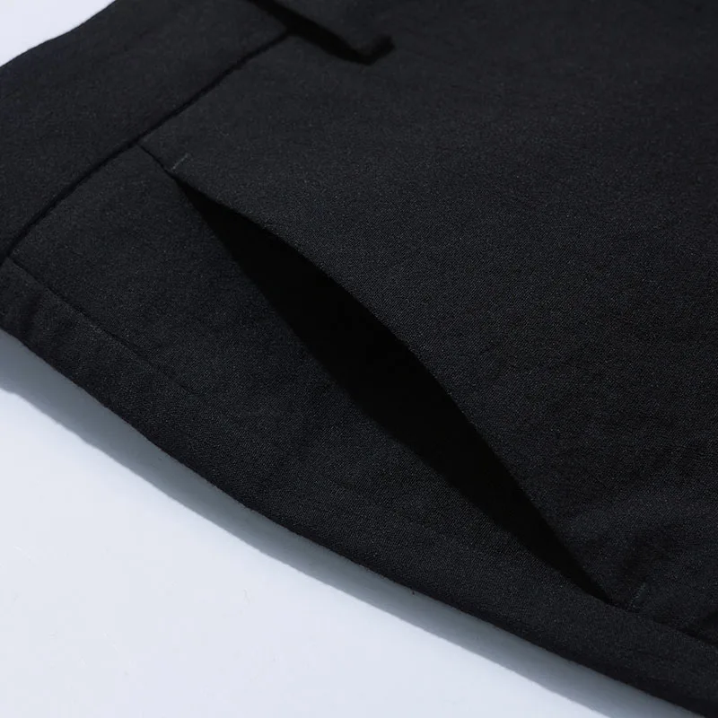 Брюки мужские модные повседневные прямые деловые черные 2018|new pants|pants for menbrand pants men