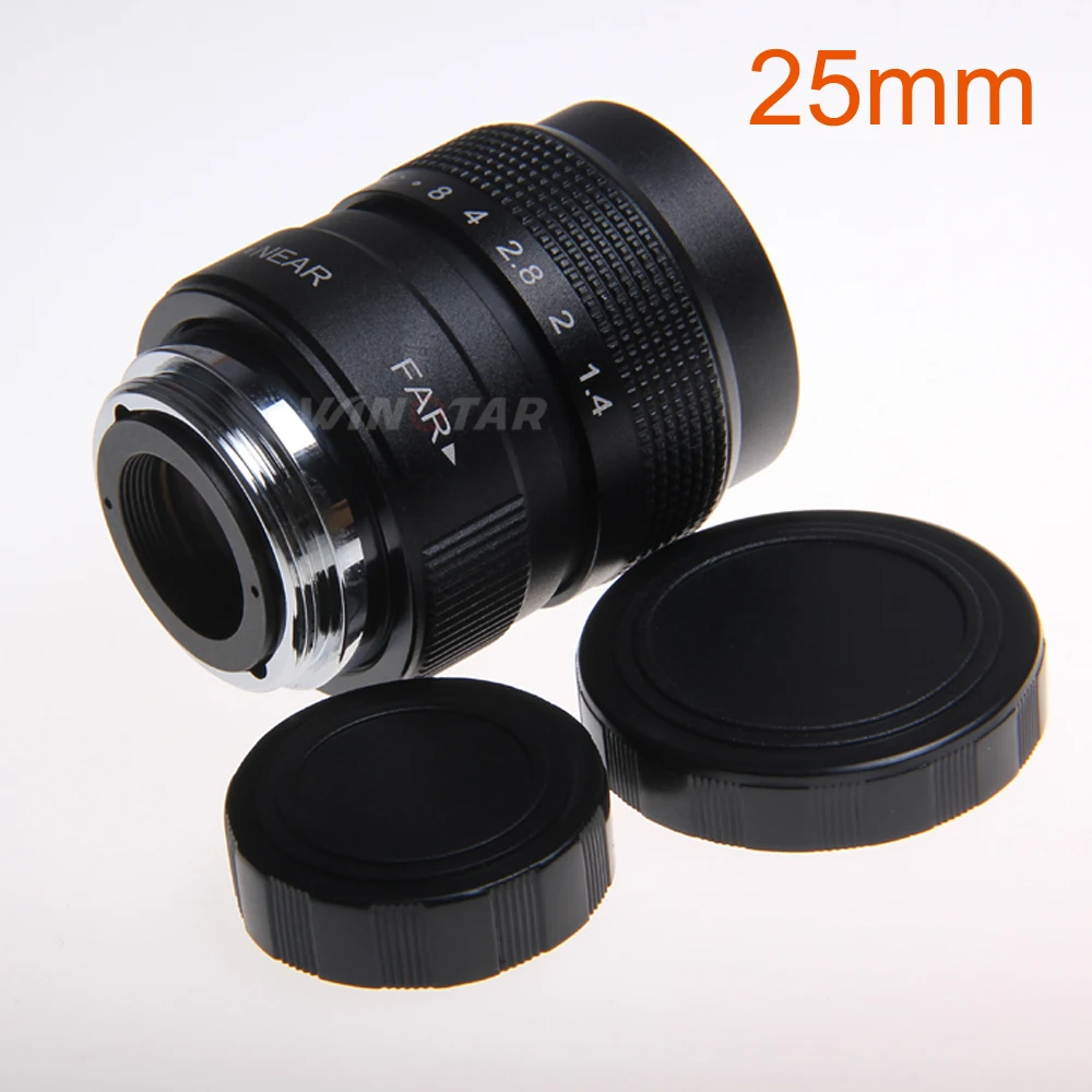 25 мм 50 f1.4 35 f1.7 C Mount CCTV Lens для M4/3 Olympus Canon EOS M sony E NEX Nikon 1 Fujifilm Pentax|Объективы