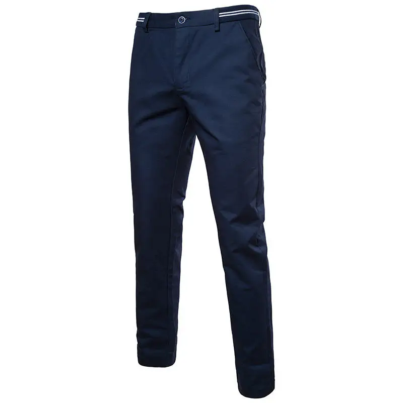 Новый британский стиль Slim fit Большой размер сплошной цвет 30 38 молния дизайн