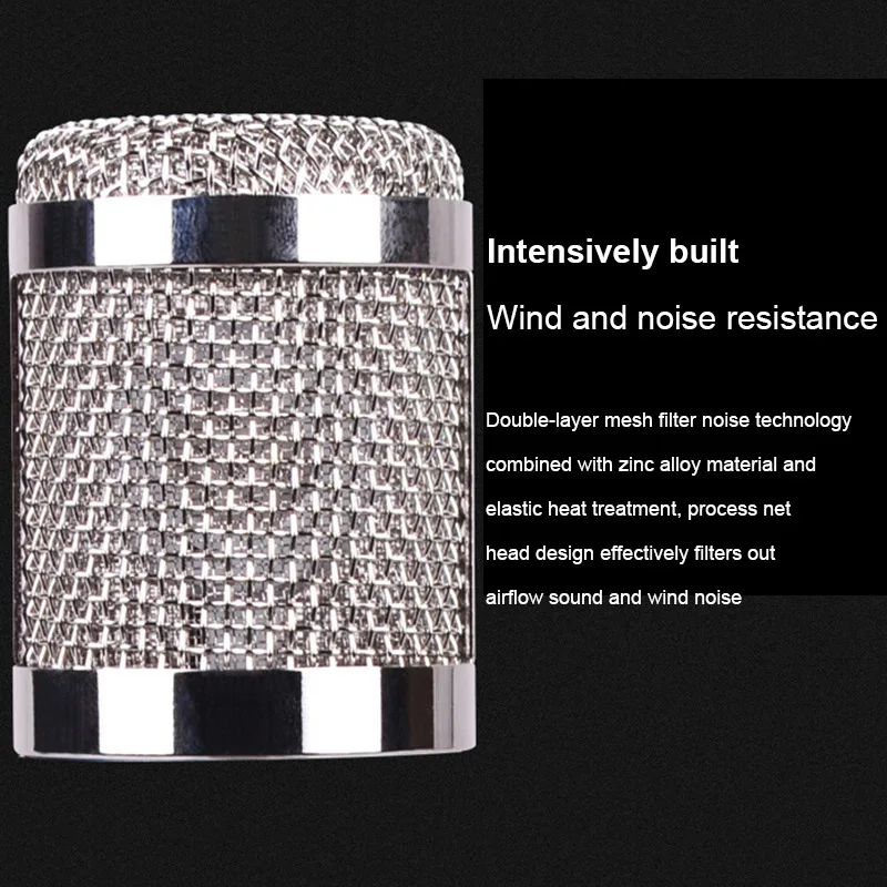 Профессиональный конденсаторный микрофон Студийный Аудио Пикап Запись комплект