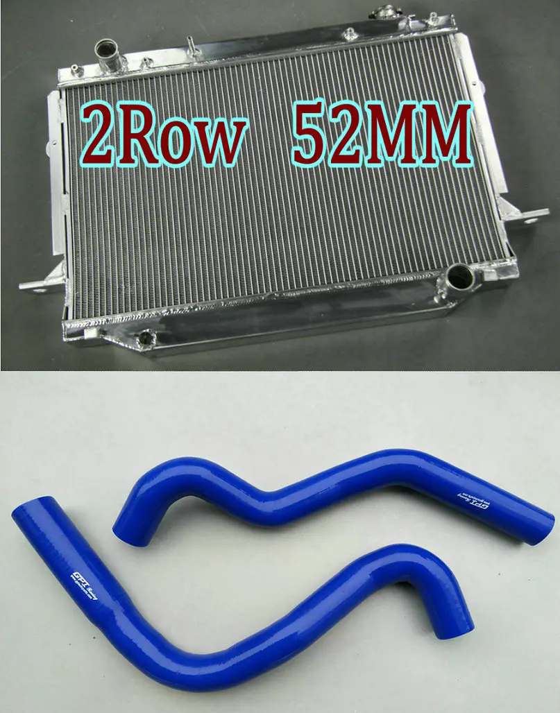 Radiator BLUE Hose Алюминий радиатора и кожух вентилятора для Lexus LX450 Toyota Land Cruiser FZJ80 J80 24 V 4.5L 1FZ-FE бензин 1992-1998 MT+ силиконовый шланг - Цвет: Radiator BLUE Hose