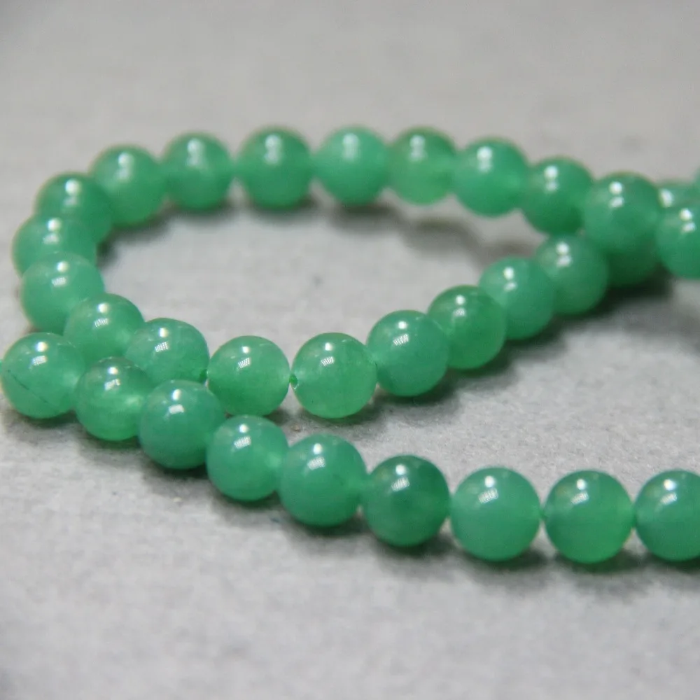 Модные бусины 8 мм из зеленого малайского авантюрина круглые сделай сам
