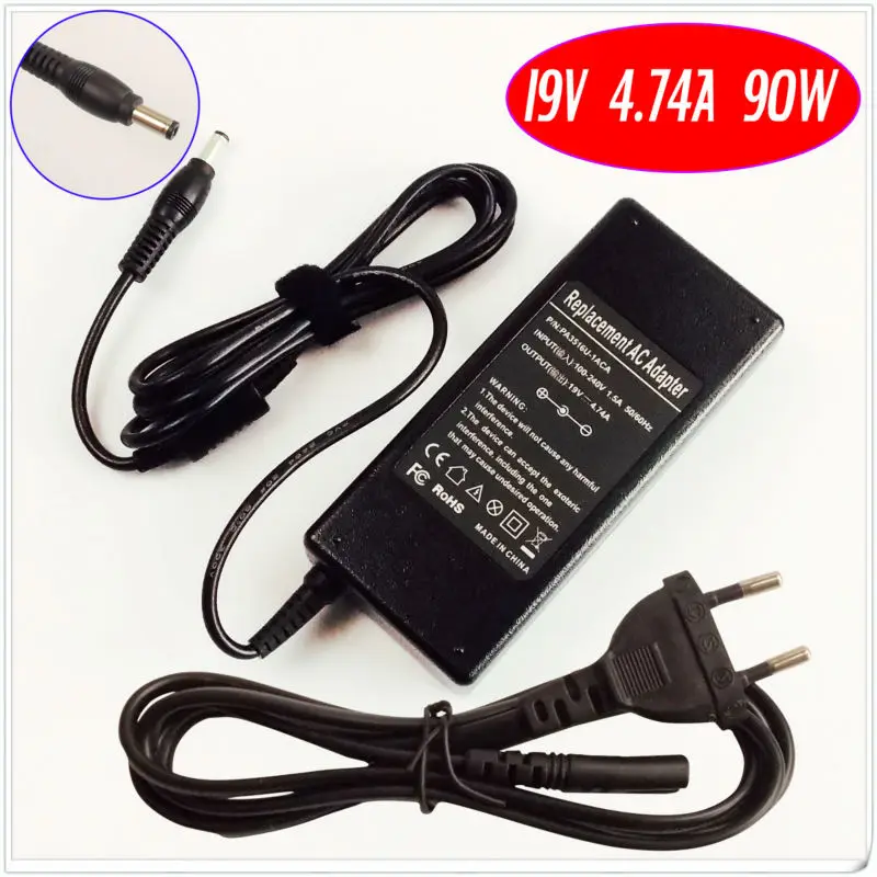 

For ASUS A43 A43S A53S A45v A46 A52E A53 A55v A56v Laptop Battery Charger / Ac Adapter 19V 4.74A 90W