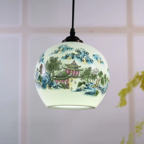Eggshell Jingdezhen Ceramic lamps bedroom den living room restaurant bedside lamp decoration Special six provinces shipping | Лампы и