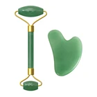 Роллер из розового кварца, фотополимерный нефритовый массажер для лица с коробкой