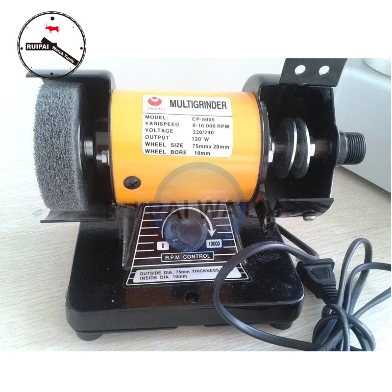 № 5005 верстачный шлифовальный станок полировки машины 220 V двойное колесо 10000 РМП часы Запчасти алмазные шлифовальные инструменты для часовщика