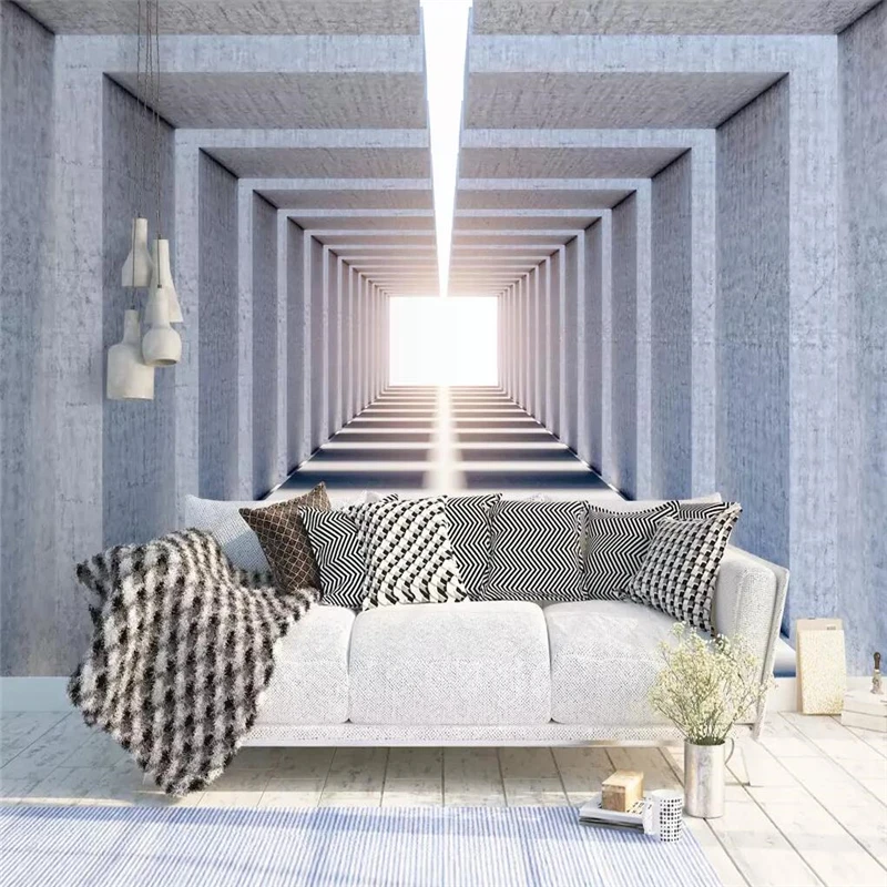 Decorative wallpaper 3D three-dimensional future space abstract modern background wall paintings | Обустройство дома