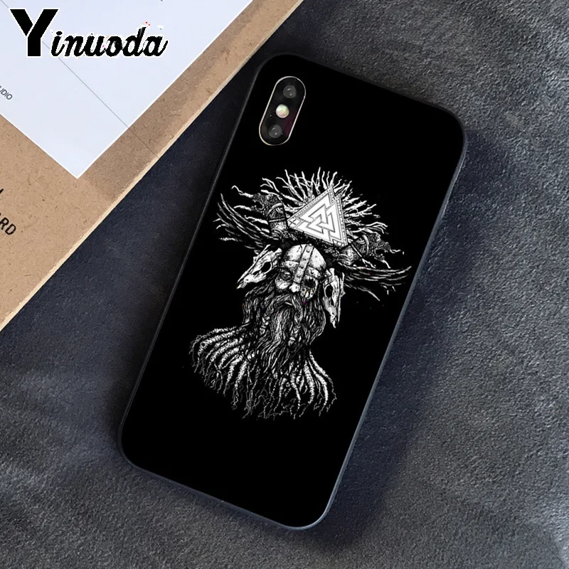 11pro MAX Викинг один norse Huginn и Muninn bird Новинка Fundas чехол для телефона Apple iPhone 8 7 6 6S Plus X XS