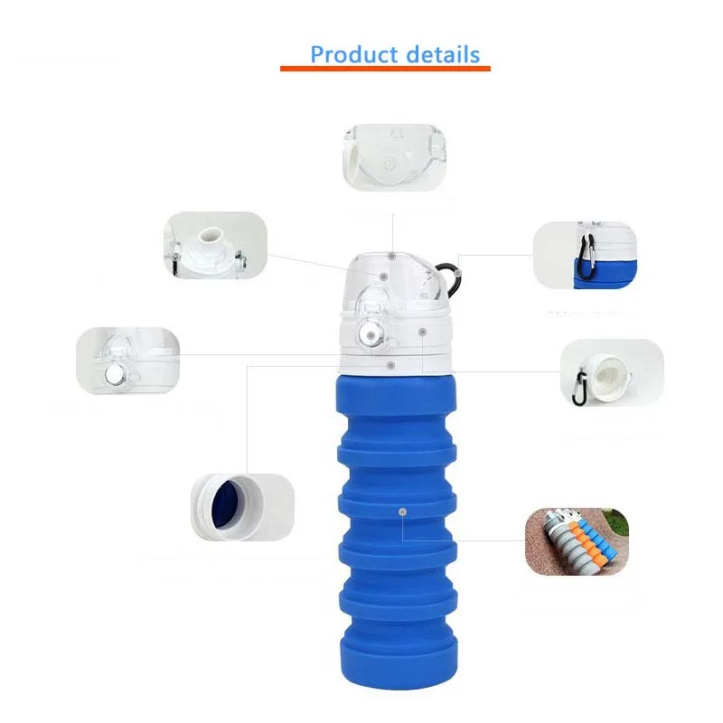 Наружная Спортивная бутылка Складная Силиконовая для воды|Спортивные бутылки| |