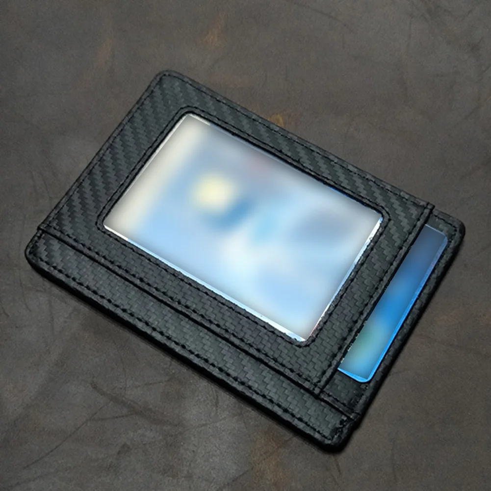 Men Business Portable RFID Blocking Small Soft Card Holder Solid Artificial Leather | Багаж и сумки