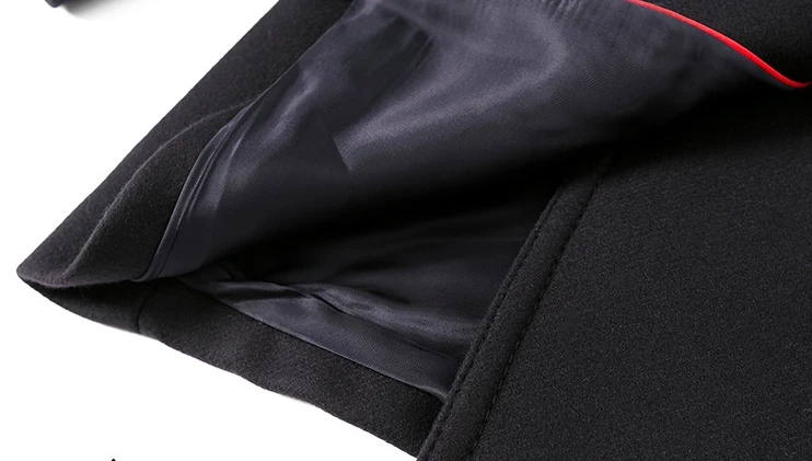 Bootyjeans, Высококачественная Женская одежда, военная форма, зимнее длинное шерстяное пальто, женское двубортное темно-синее Короткое шерстяное пальто