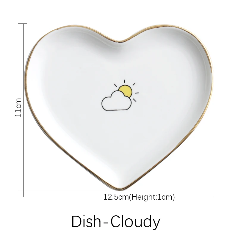 Dish-Cloudy Высококачественные керамические обеденные Тарелки и блюда из белого фарфора, вечерние столовые приборы, фарфоровые тарелки для завтрака - Цвет: Dish-Cloudy