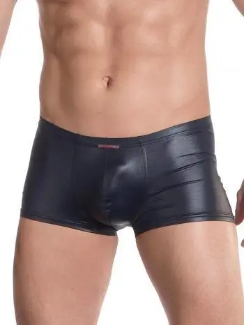 Новые боксеры мужское сексуальное нижнее белье из искусственной кожи латексные