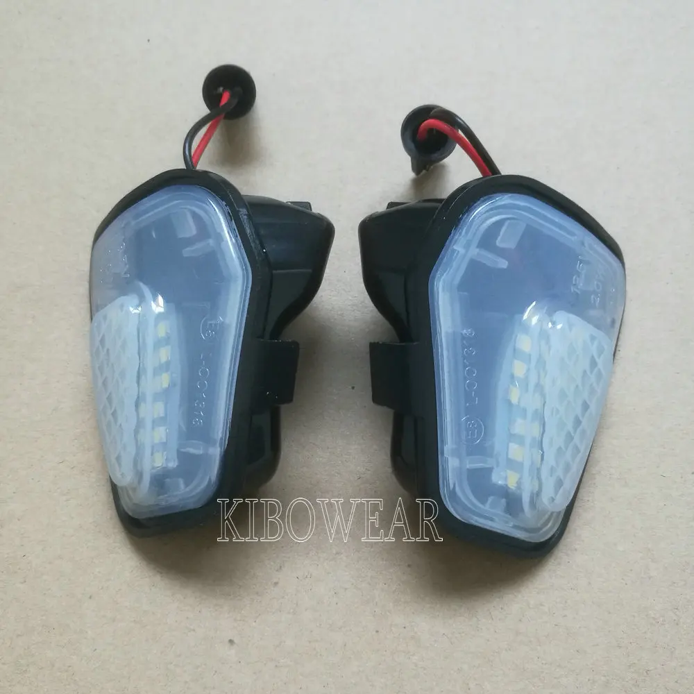 Пара 18-SMD Светодиодный прожектор приветственные лампы для Volkswagen Passat B7 Passat CC Scirocco MK3 2009 под боковым зеркалом
