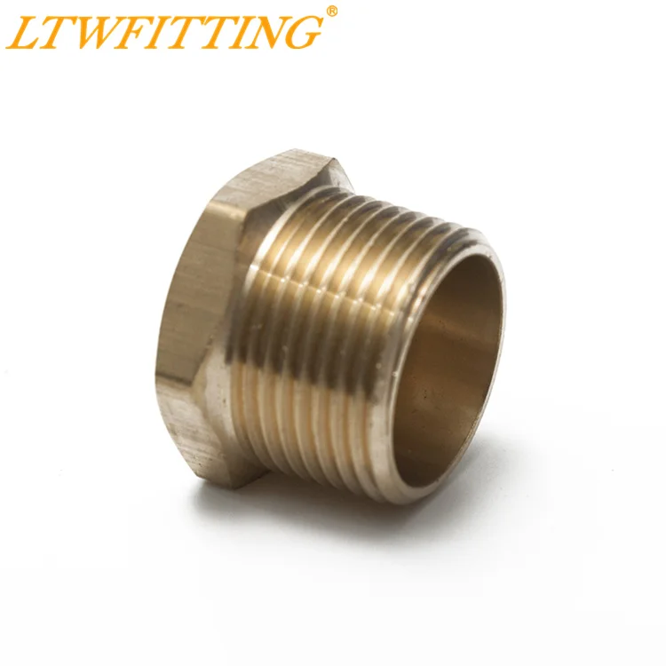 

LTWFITTING Brass Pipe Hex Bushing Reducer Fittings 1" Male x 1/2" Female NPT Fuel