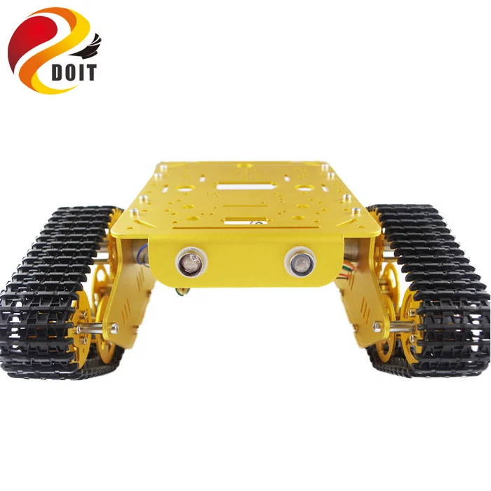 

DOIT T300 RC Metal Robot Tank Car Chassis Crawler for arduino Tracked Caterpillar Track Chain Vehicle Platform Tractor Toy kit