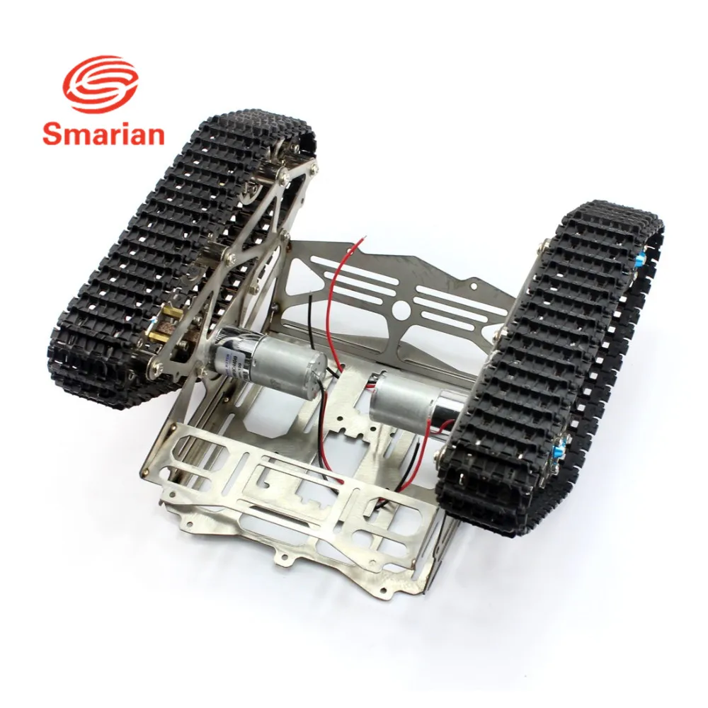 Металлическое шасси для роботов трек Arduino танков Wali с мотором из нержавеющей