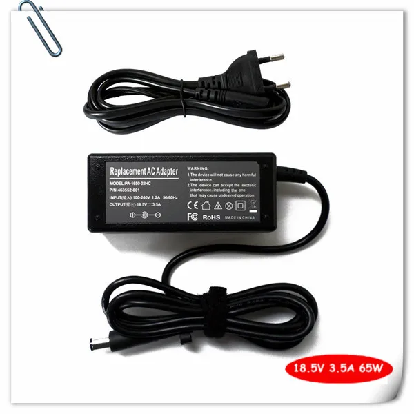 

AC Adapter Charger 18.5V 3.5A for HP COMPAQ nx6330 nx6400 nx7300 nx7400 tc4400 6830s 6910p 6930p 65W Power Supply Cord