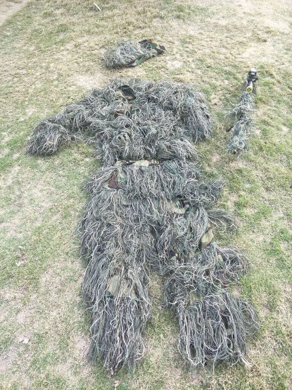 2017 HOT desert Bionic Ghillie Suits camouflage grass hay style hunting Recon yowie Paintball Military clothing 5688 | Спорт и