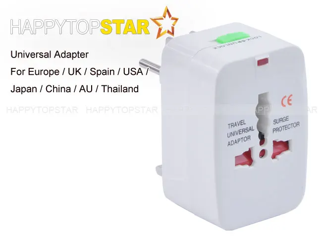 Универсальный дорожный адаптер переменного тока переходник с вилкой для