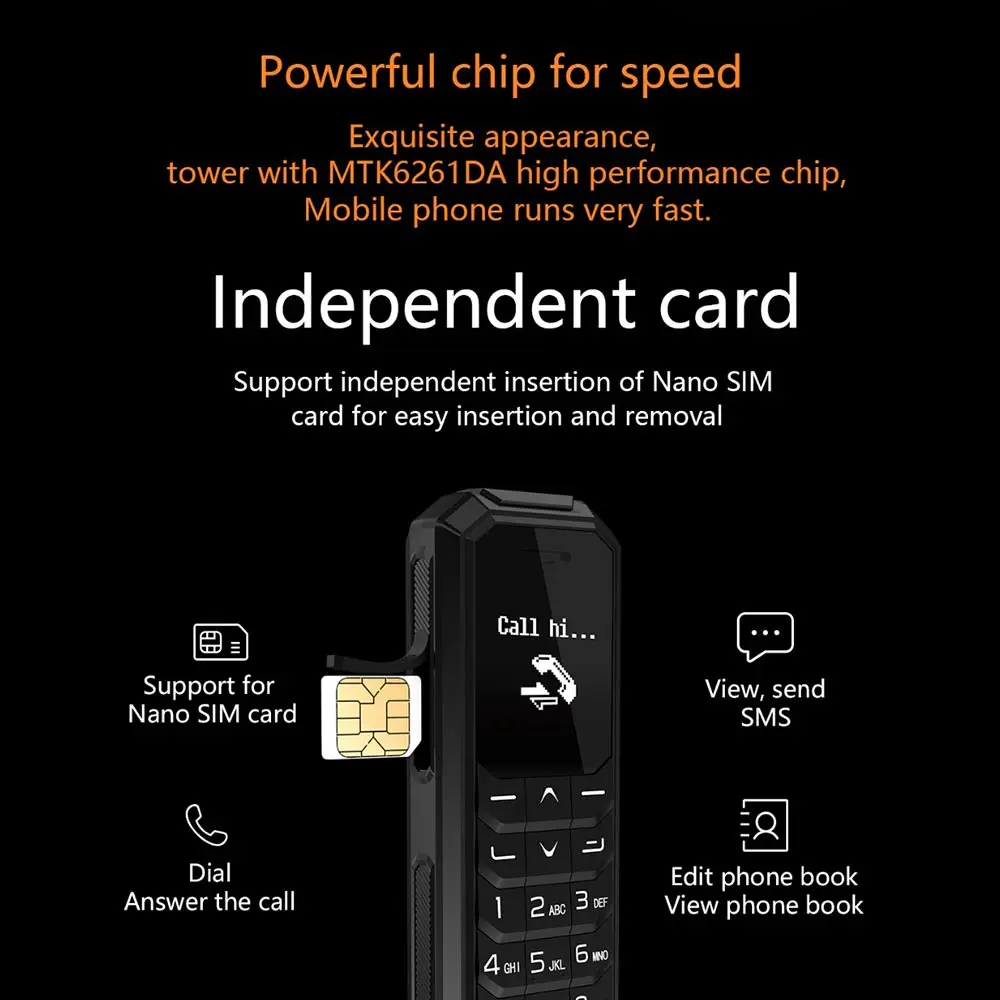 AEKU KK2 маленький мобильный телефон bluetooth dialer беспроводные наушники телефон magic vioce изменение мини мобильный телефон PK BM50 BM70 KK1