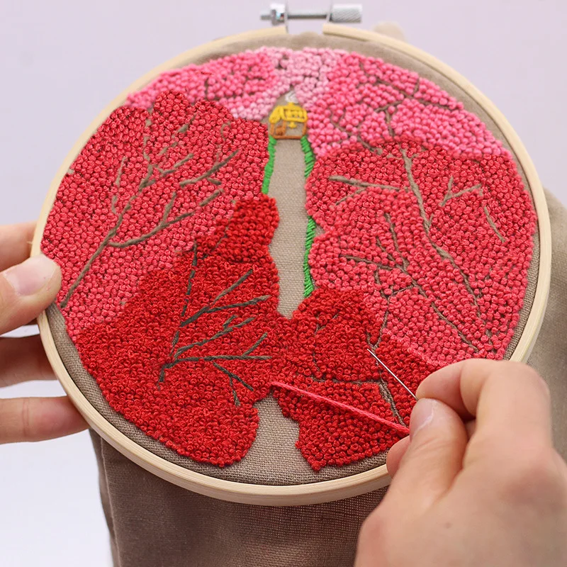 7 Diy Embroidery Material Package Beginners Manual Basic Fabrics Kit 3D Embroidery Ribbon Embroidery bead embroidery applique - Цвет: 7