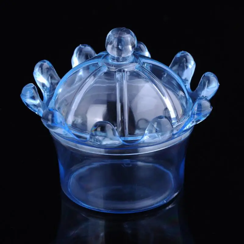 12 шт./Лот пластиковая коробка для конфет в форме короны детская дня рождения