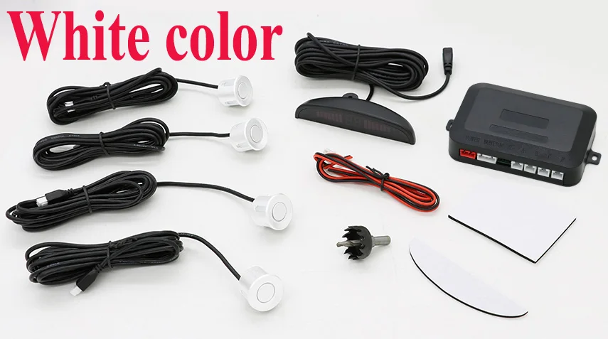 Парковочные датчики Автомобильный светодиодный датчик парковки заднего вида 4