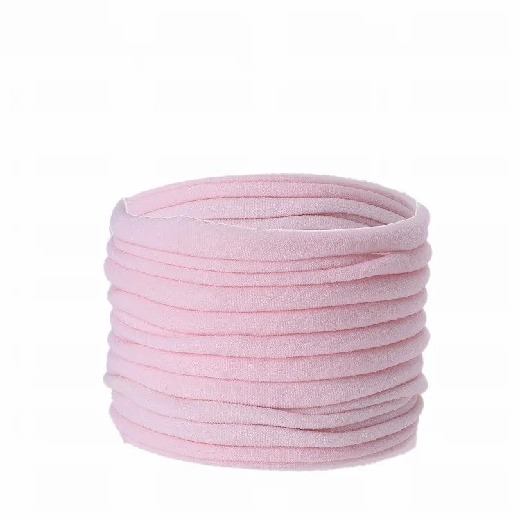 10 шт./партия, супер мягкие тонкие нейлоновые повязки на голову, не оставляйте следов, обтягивающие повязки на голову для DIY аксессуаров для волос