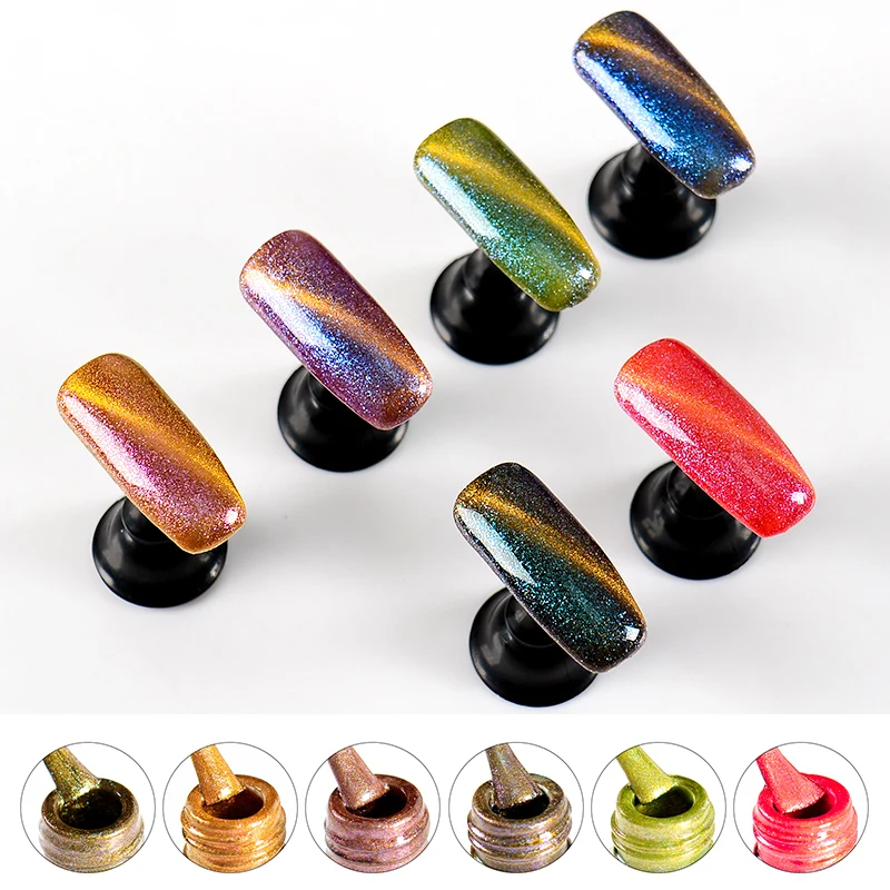 Mtssii 7ml Chameleon Shining Series Cat Eye Nail Gel Polish Magnetic Soak Off Led UV Lacuqer Semi Permanant Art Varnish | Красота и
