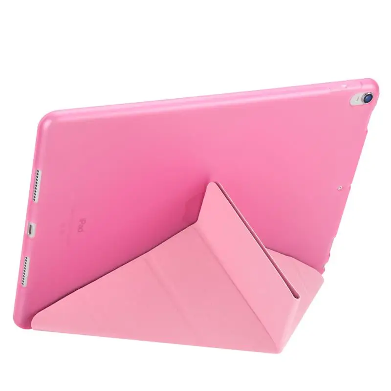 XSKEMP для iPad mini 2 3 7 9 &quotмягкая ТПУ Силиконовая задняя смарт крышка флип раза Стенд