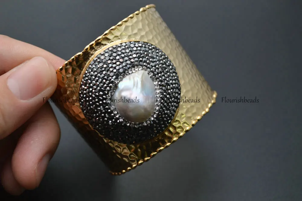 Белый натуральный пресноводный жемчуг капли барокко бусины кристаллы оправа 24