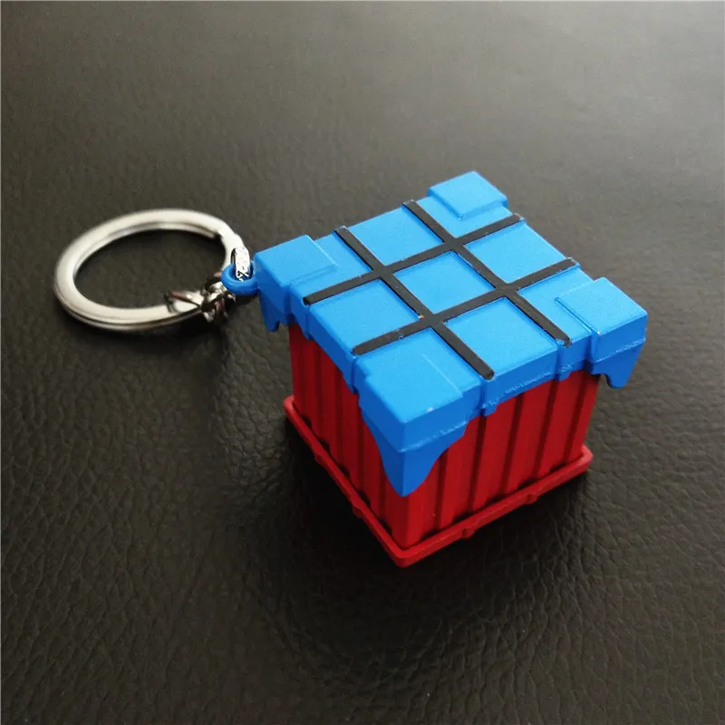 Игровой брелок pubg Airdrop металлическая эмалированная коробка для ключей 10 шт./лот