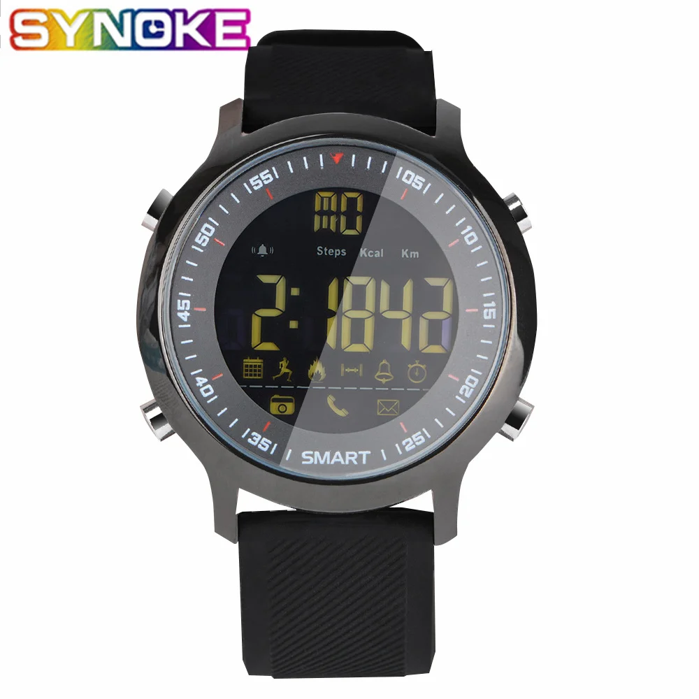 Спортивные Смарт часы SYNOKE IP68 Водонепроницаемые 5ATM шагомер Xwatch для плавания