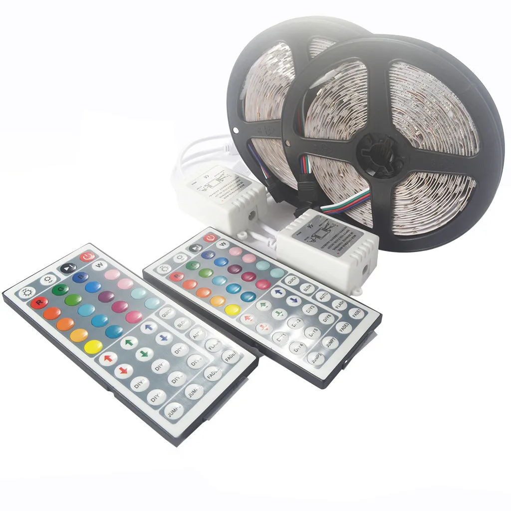2019 2 комплекта 5 м 16 4 фута 5050 RGB SMD неводонепроницаемая Светодиодная лента 300