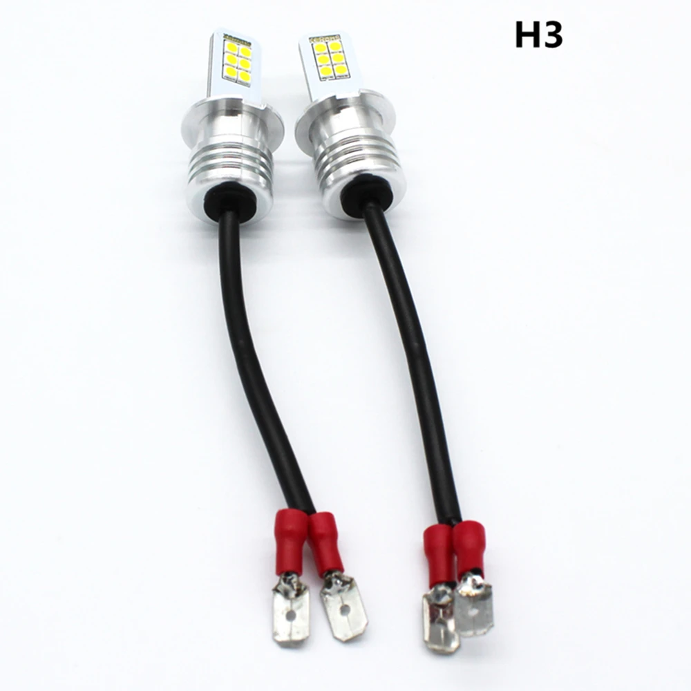 CJXMX H1 H3 H4 H7 H8 H11 9005/HB3 9006/HB4 Автомобильная LED-лампа противотуманного света 3000K Золотисто-желтый 6000K Белый свет для автолампы 12V включено.