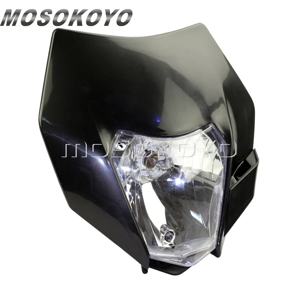 Передняя фара для мотоцикла Черная передняя кросса EXC XC XCF Yamaha WR TTR| |