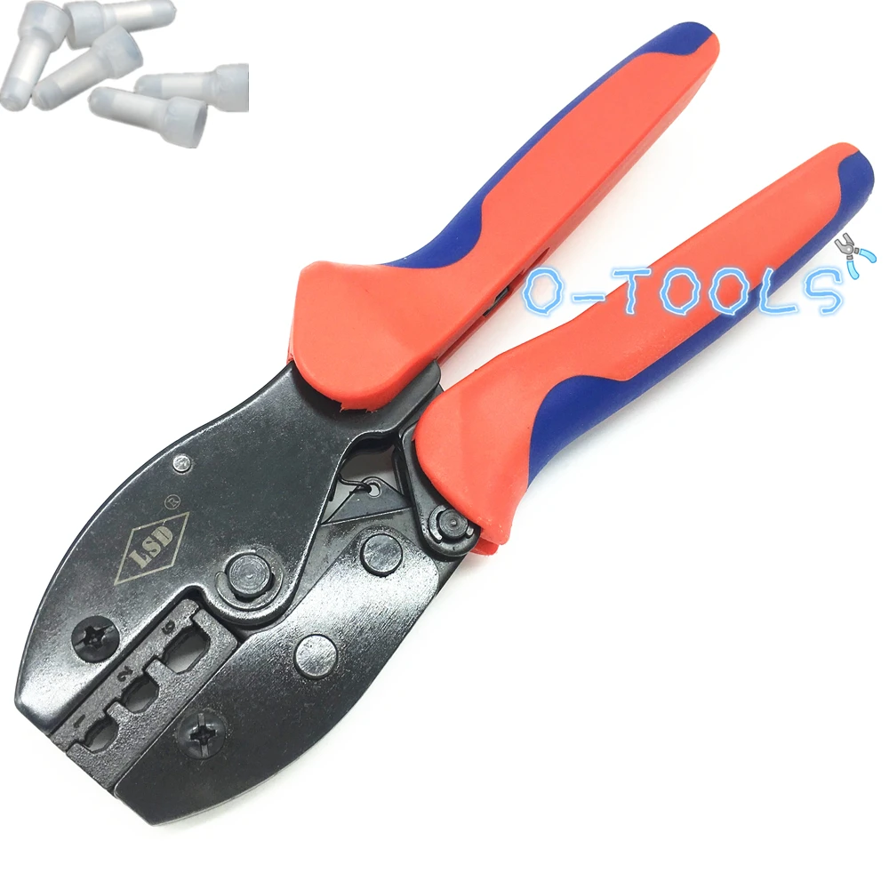 LY-103 Crimper pliers for crimping insulated closed end terminals cap 0.5-6mm2 ratchet hand tools | Инструменты