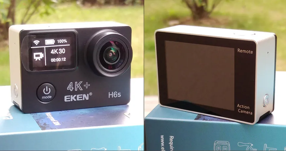 EKEN H6S Ambarella A12 wifi 4K 30FPS экшн-камера 14 МП EIS стабилизация изображения 30 м водонепроницаемая Спортивная камера 170 градусов 1080p