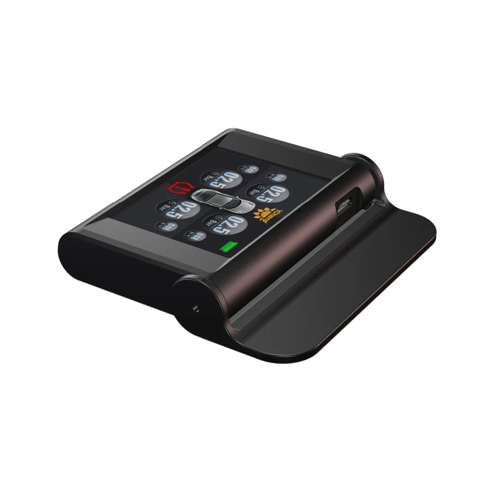 TUAO S2i Smart Car TPMS Tire Pressure Monitoring System Solar Power Charging TFT Display Tyre pressure sensor Auto alarm system |