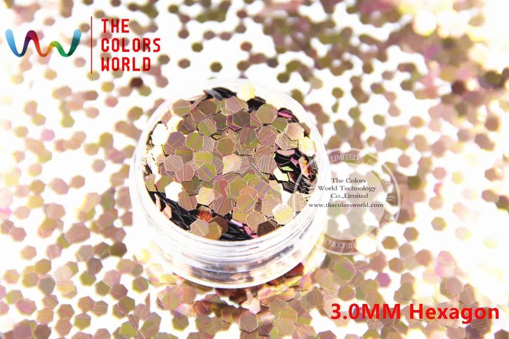 TCB461 шестигранный узор цвета блестки пайетки для дизайна ногтей и других поделок |