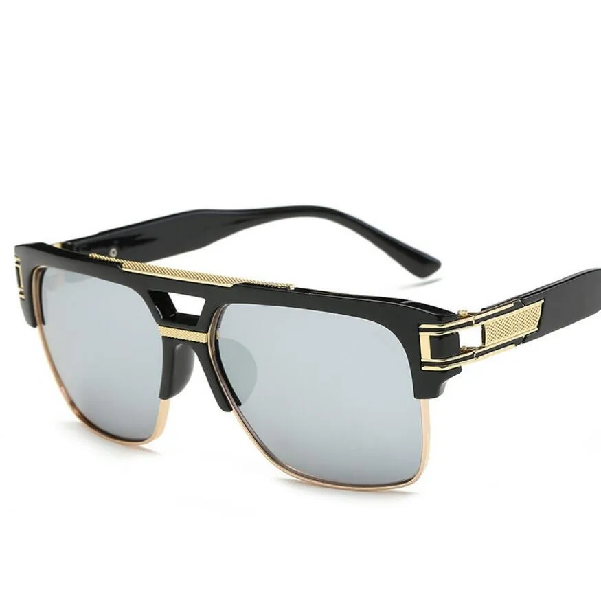 2017 мужские солнцезащитные очки фирменный дизайн большие квадратные