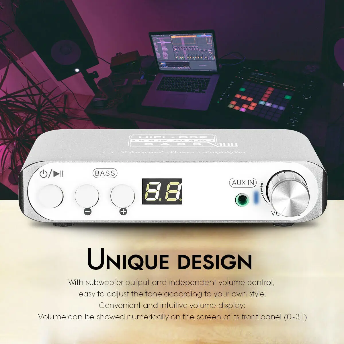 Nobsound мини Hi-Fi 2,1 Channel сабвуферный Bluetooth 5,0 DSP цифровой Мощность усилитель стерео бас усилитель с 24 V/3A Питание