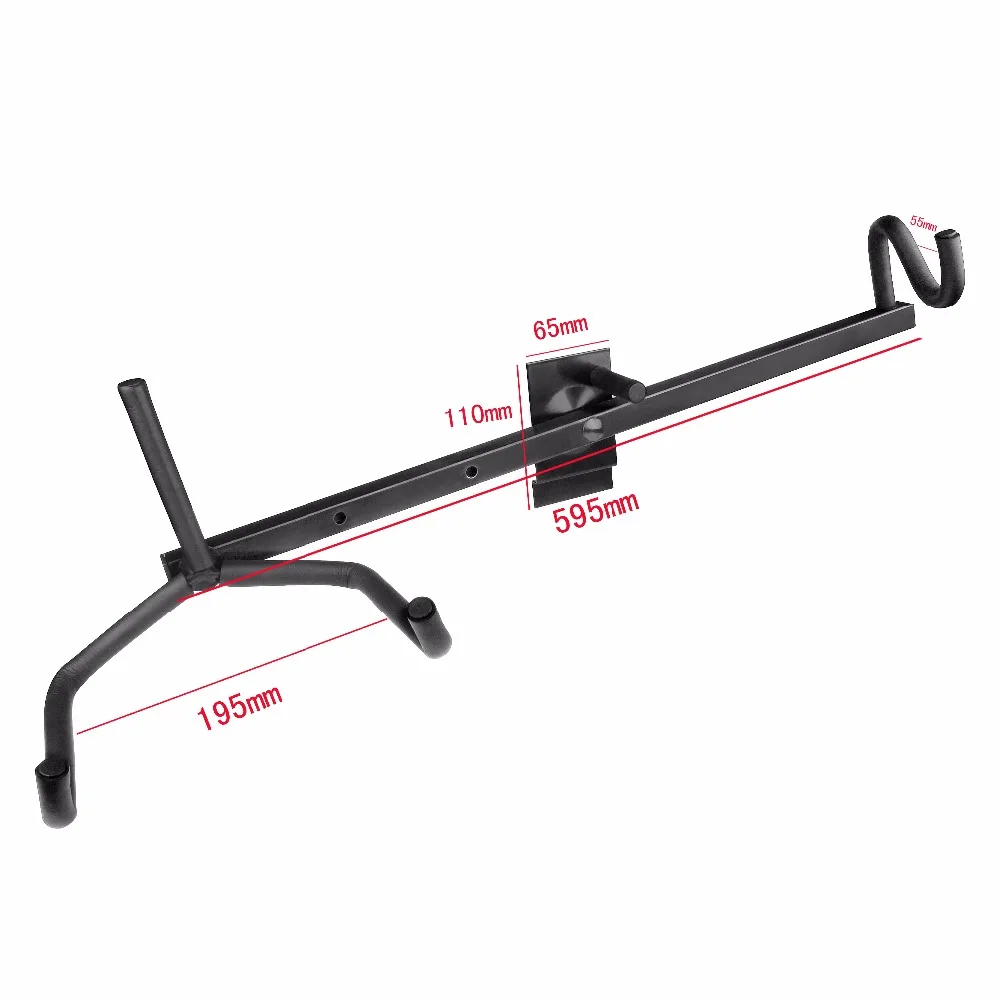 Железная + черная настенная вешалка для электрогитары из ЭВА 60 см горизонтальный