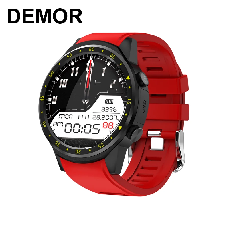 DEMOR KF01 gps Смарт-часы, связанные с компасом, камерой, sim-картой, мужские Мульти-спортивные Смарт-часы для iPhone X, samsung, Android Phone