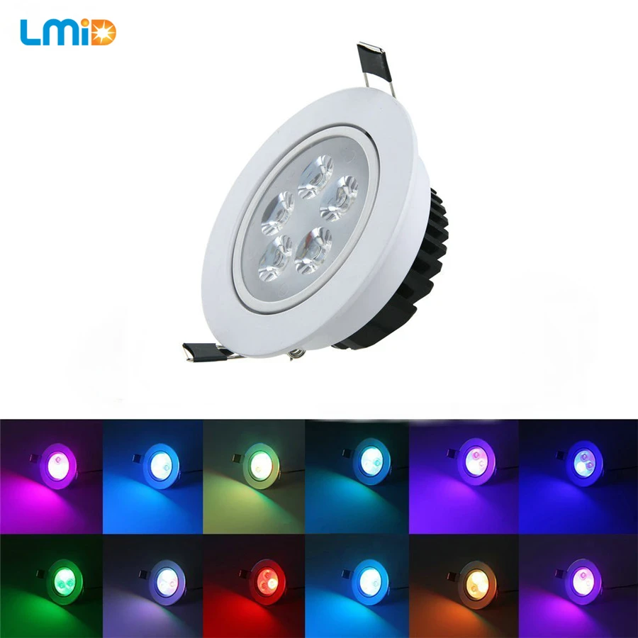 Lmid светодиодные потолочные светильники RGB 12 в 6 Вт 18 24 10 30 светодиодный потолочный