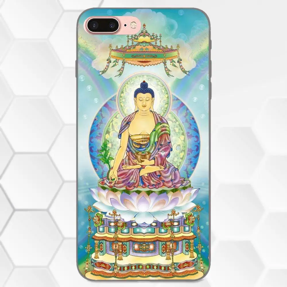 Ретро Галактический Будда Гаутама для Apple iPhone 4 4S 5 5S SE 6 6S 7 8 Plus X XS Max XR мягкий чехол